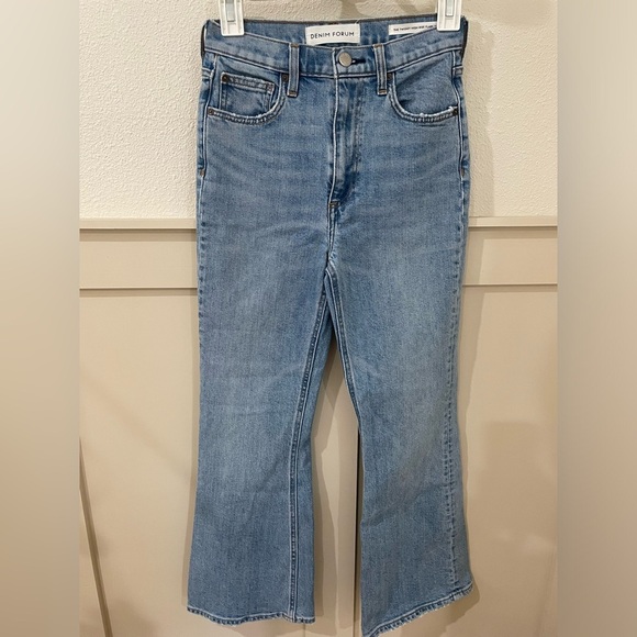 Aritzia Denim Forum The Twiggy High Rise Flare Jeans Size 24 - Picture 4 of 8